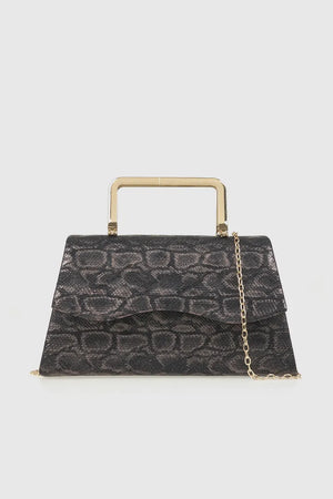 VERDE FASHION | Pochette stampa serpentata
