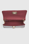 VERDE FASHION | Pochette con patta in ecopelle verniciata