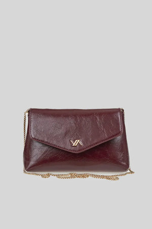 VERDE FASHION | Pochette in ecopelle verniciata