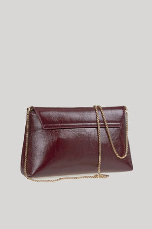 VERDE FASHION | Pochette in ecopelle verniciata