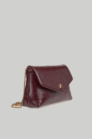VERDE FASHION | Pochette in ecopelle verniciata