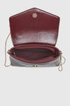 VERDE FASHION | Pochette in ecopelle verniciata