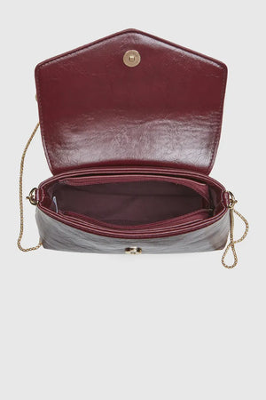 VERDE FASHION | Pochette in ecopelle verniciata