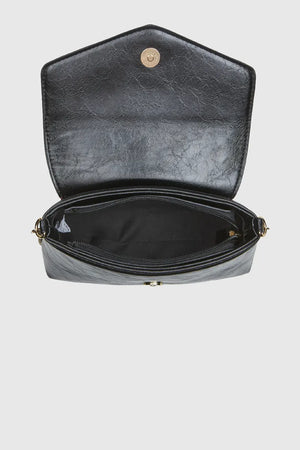 VERDE FASHION | Pochette in ecopelle verniciata