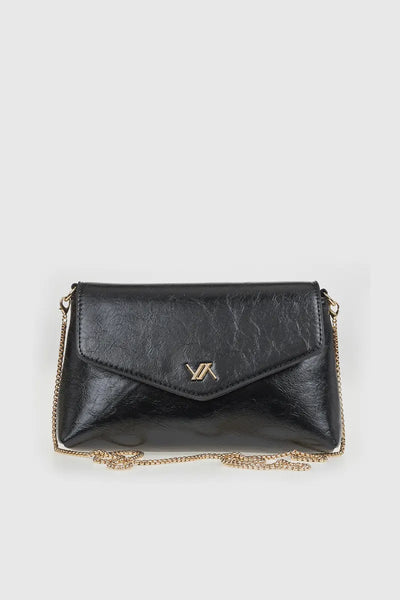 VERDE FASHION | Pochette in ecopelle verniciata