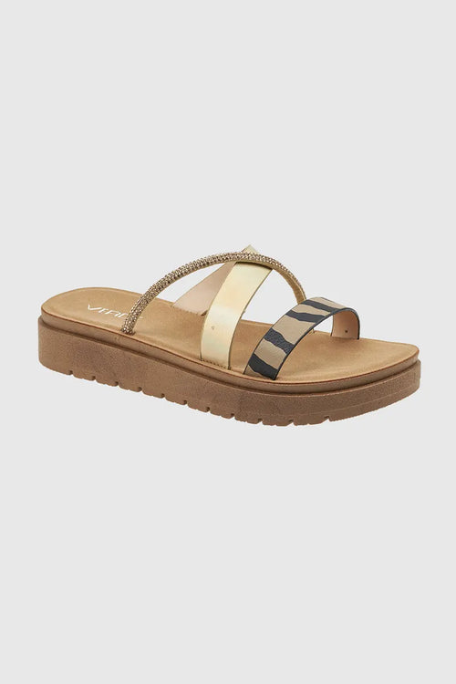 VERDE FASHION | Ciabatte flatform in ecopelle