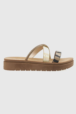 VERDE FASHION | Ciabatte flatform in ecopelle