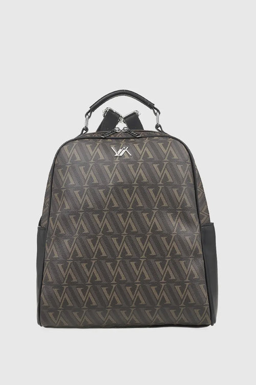 VERDE FASHION | Zaino ecopelle con stampa logo