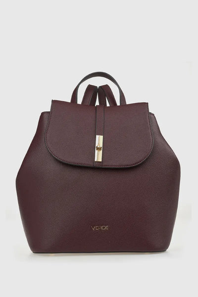 VERDE FASHION | Zaino in ecopelle con patta