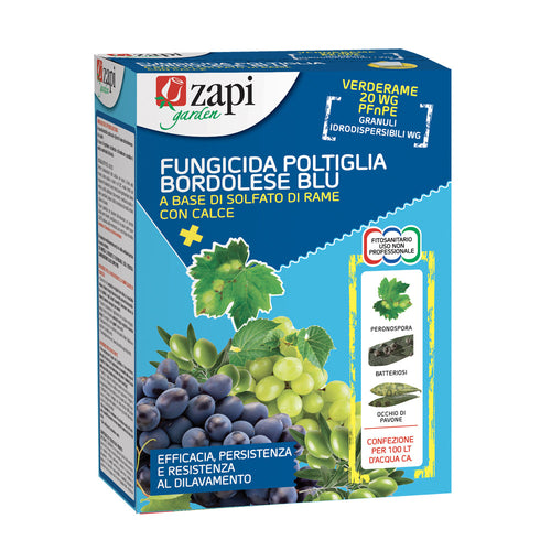 Verderame 20 WG PFnPE gr.500 Fungicida Poltiglia Bordolese Blu Zapi