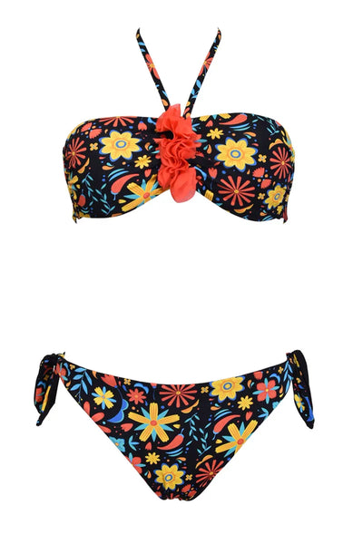 VERDISSIMA | Bikini fascia e slip Pepper&Flowers