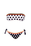 VERDISSIMA Mare | Bikini fascia imbottita+slip Micro/Macro Pois