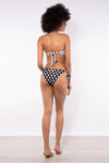 VERDISSIMA Mare | Bikini fascia imbottita+slip Micro/Macro Pois