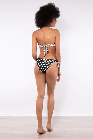 VERDISSIMA Mare | Bikini fascia imbottita+slip Micro/Macro Pois