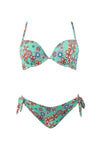 VERDISSIMA Mare | Bikini push-up estraibile+slip fiocchi Crystal