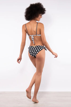 VERDISSIMA Mare | Bikini push-up+slip fiocchi Micro/Macro Pois