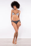 VERDISSIMA Mare | Bikini push-up+slip fiocchi Micro/Macro Pois
