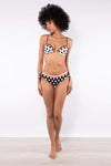 VERDISSIMA Mare | Bikini push-up+slip fiocchi Micro/Macro Pois