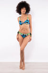 VERDISSIMA Mare | Bikini ferretto imbottito+slip coulisse Abstract