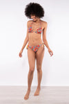 VERDISSIMA Mare | Bikini triangolo imbottito+slip annodato Crystal