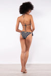 VERDISSIMA Mare | Bikini triangolo imbottito+slip Micro/Macro Pois