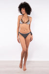 VERDISSIMA Mare | Bikini triangolo imbottito+slip Micro/Macro Pois