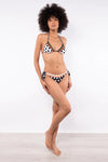 VERDISSIMA Mare | Bikini triangolo imbottito+slip Micro/Macro Pois