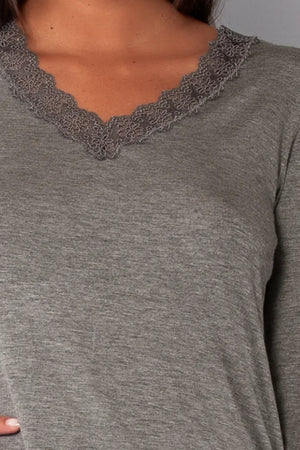 VERDISSIMA | Camicia da notte scollo V