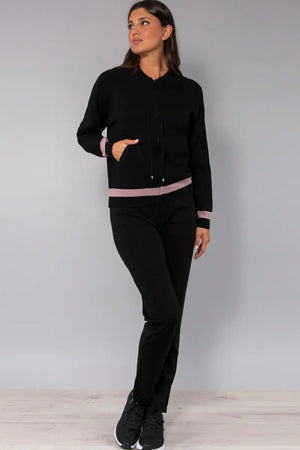 VERDISSIMA | Felpa con zip in viscosa