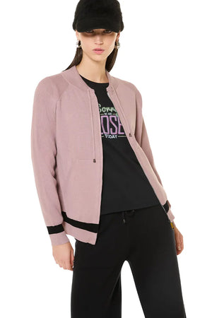 VERDISSIMA | Felpa con zip in viscosa