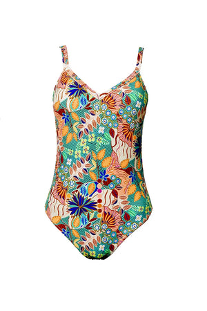 VERDISSIMA Mare | Costume intero estraibile Modern Jungle