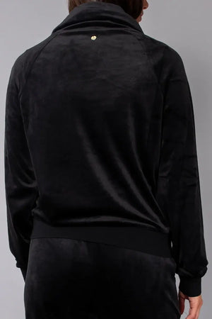 VERDISSIMA | Felpa ciniglia con collo coulisse