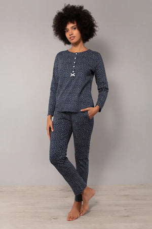 VERDISSIMA | Pigiama maglia manica lunga e pantalone serafino