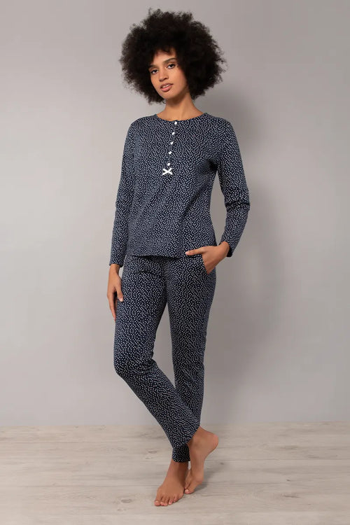 VERDISSIMA | Pigiama maglia manica lunga e pantalone serafino