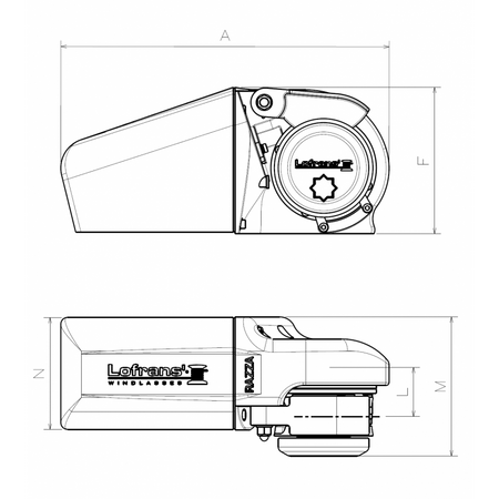 Verricello Razza 800W/12V Mm 8