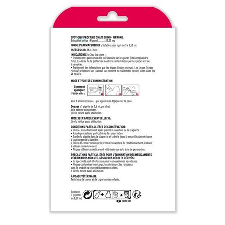 Pipette VETOCANIS Spot On, Anti-pulci e Anti-tick - Per cat
