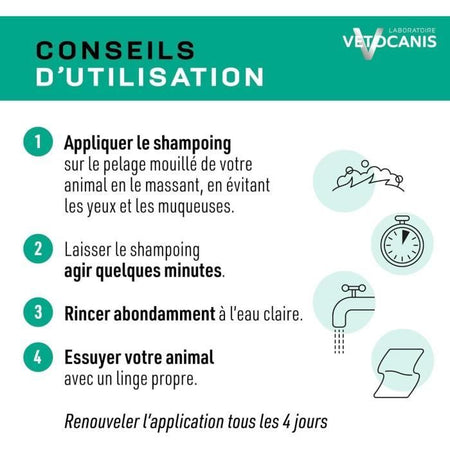 VETOCANIS Shampoo anti-pulci e anti-tick - Per Cat - 300 ml