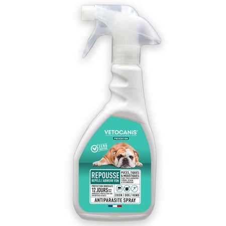 VETOCANIS Spray anti-pulci, anti-tick e anti-zanzare - Per cani - 500 ml