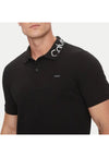 calvin klein POLO STRETCH PIQUE LOGO COLLAR POLO da uomo