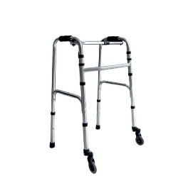 Deambulatore rollator a due ruote HC0522LG-3 CA-MI. Telaio di alluminio, pieghevole ad altezza regolabile