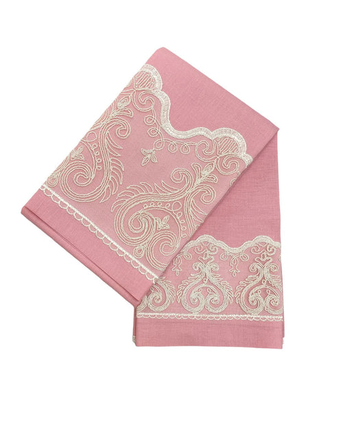 Set Asciugamani Opera Prima Lilibet  100% Lino