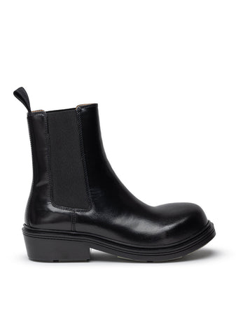 Bottega Veneta Stivaletto Fireman in pelle spazzolata da uomo