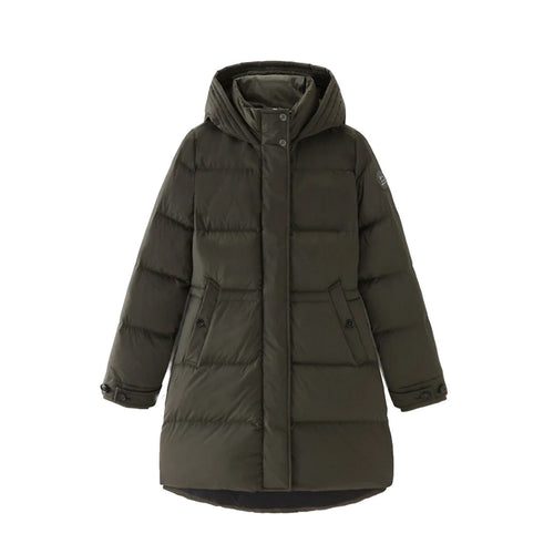Woolrich giubbini donna woolrich - alsea puffy parka - verde da donna