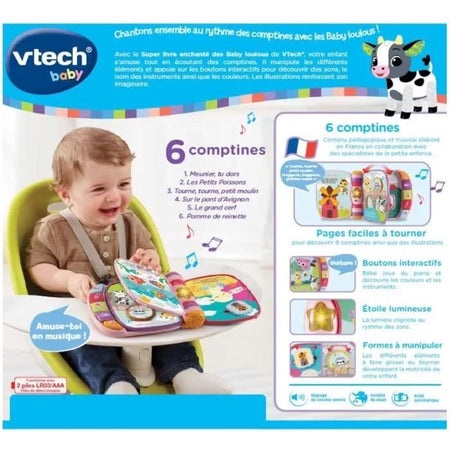 VTECH BABY - Libro Super Incantato di Gattini - Rosa