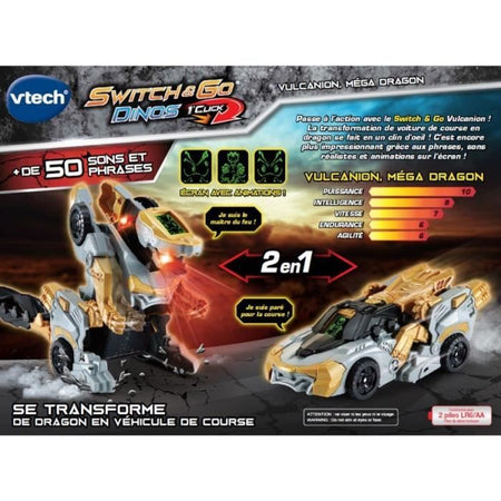 VTECH - Switch & Go Dinos - 1'click - Vulcanion, Mega Dragon