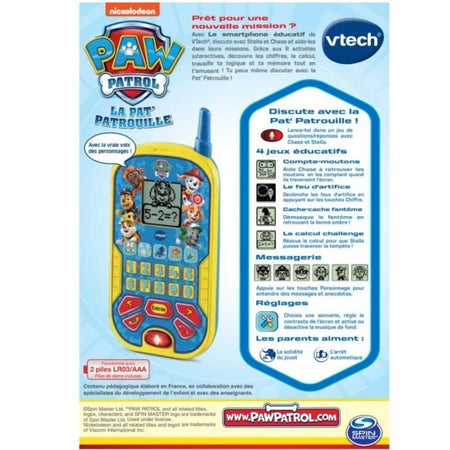 VTECH - PAW PATROL - Lo Smartphone Educativo - Blu