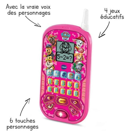 VTECH - PAW PATROL - Lo Smartphone Educativo - Rosa