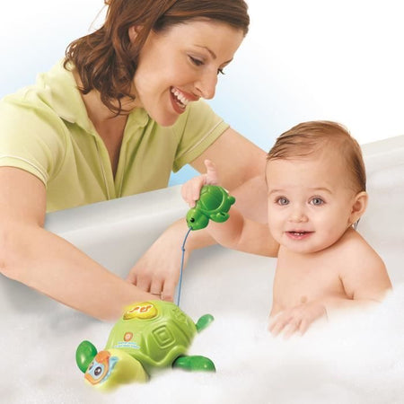 VTECH BABY - Giocattolo per il bagnetto - Mamma Tartaruga e Baby Nuotatore