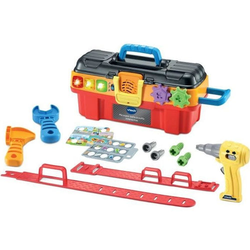 VTECH - 1,2,3 Imitate Me - La mia grande cassetta degli attrezzi interattiva - Giocattolo d'imitazione per bambini