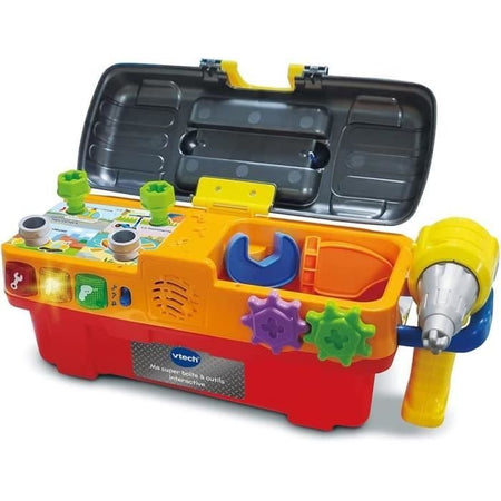VTECH - 1,2,3 Imitate Me - La mia grande cassetta degli attrezzi interattiva - Giocattolo d'imitazione per bambini